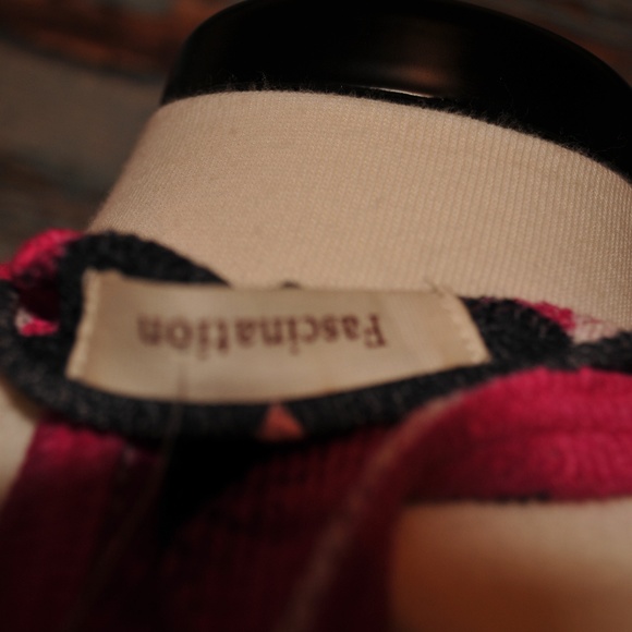 Chevron Womens Tank Coral Pink Grey S - Picture 4 of 5